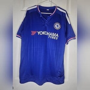 CHELSEA 2015 2016 HOME FOOTBALL SHIRT SOCCER JERSEY sz L MEN